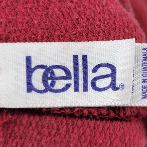 Bella Canvas Womens Red Bermuda Shorts With adjustable Waist 100% Cotton Size M - Picture 5 of 10